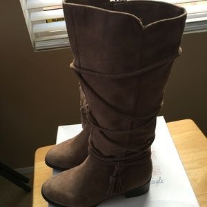 little girls high boots